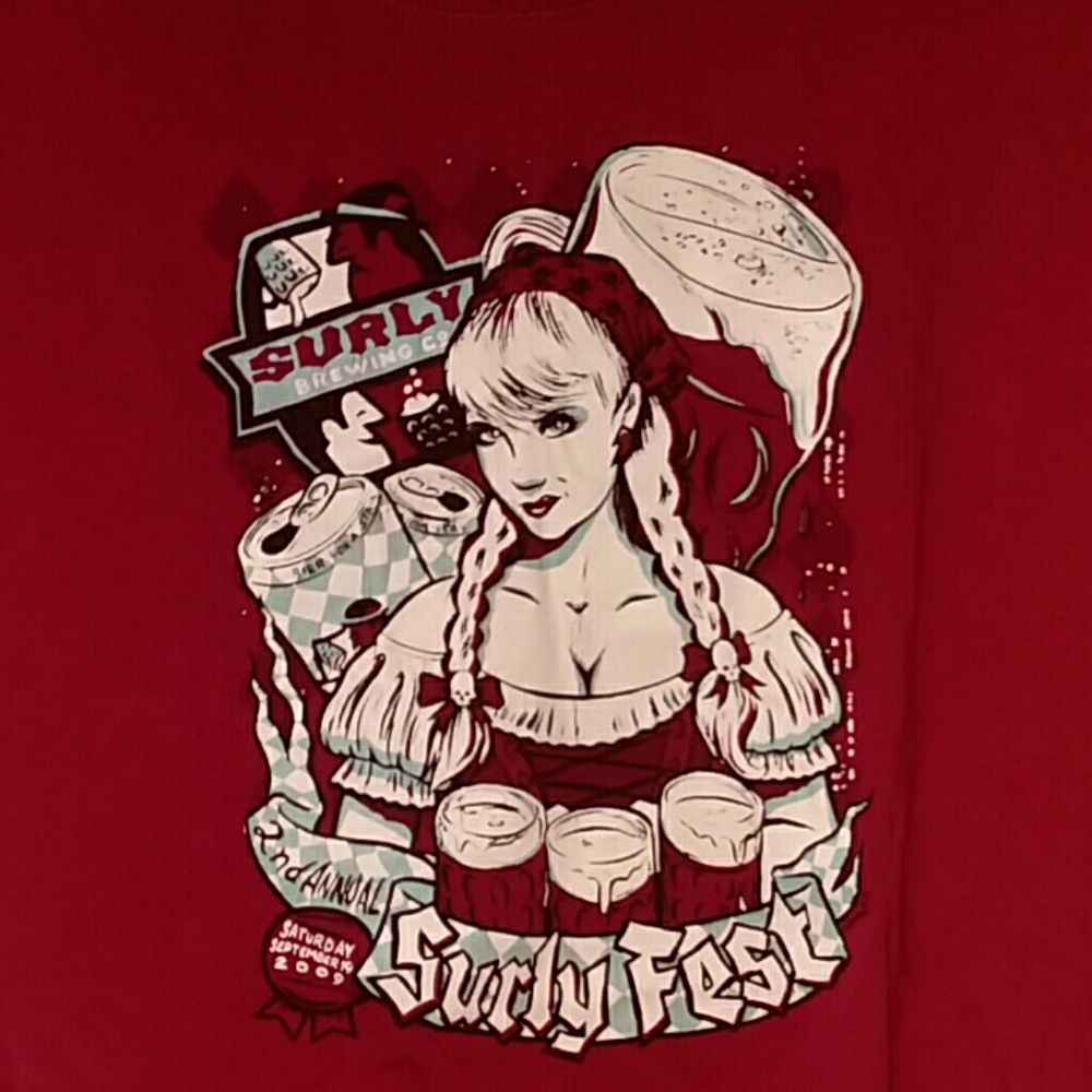 L surly beer 2009 collector's festival t-shirt